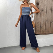 European And American Leisure Simple Jumpsuit