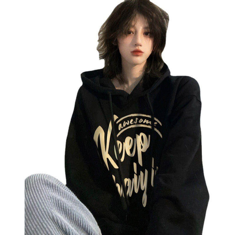Women's Fleece-Lined Thickened Casual Winter Sweatshirt