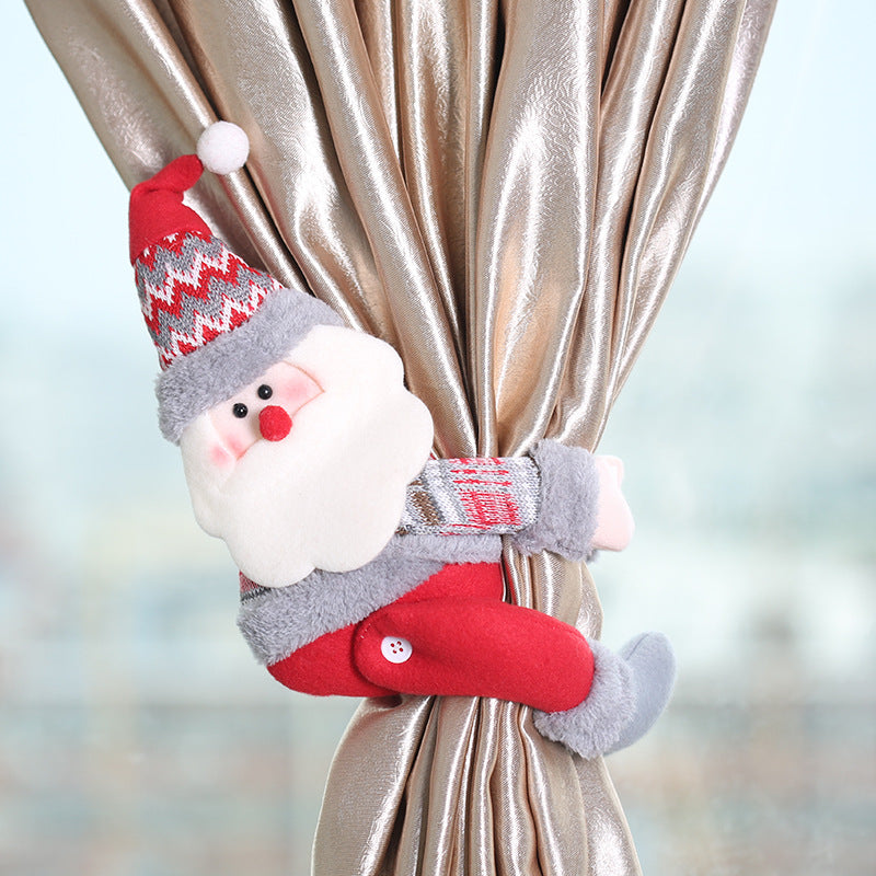 Christmas Decorations Forest Elderly Curtain Buckle