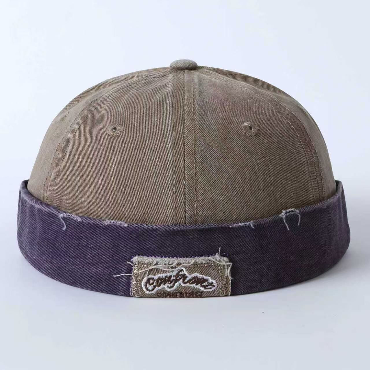 Trendy Distressed Washed Hat with Appliques