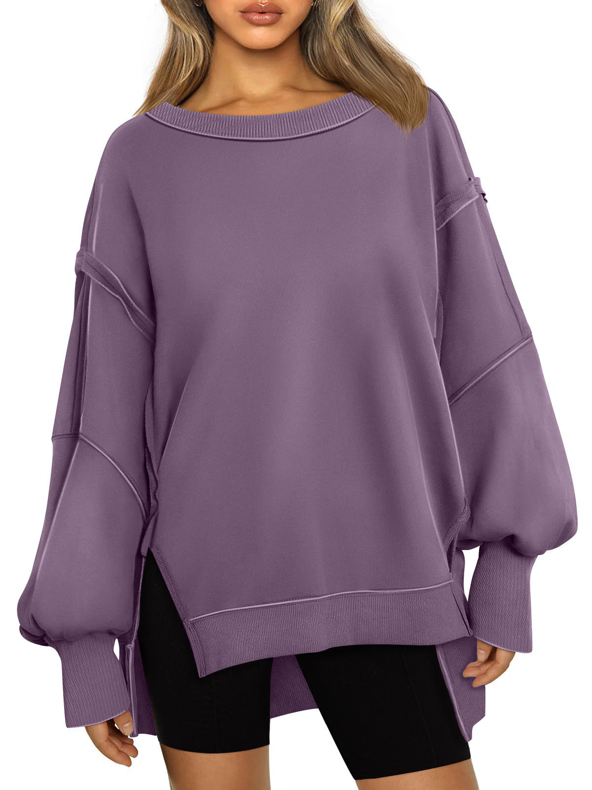 Women's Cozy Hooded Round-Neck Casual Sweatshirt