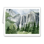 Set of 10 Art Note Cards with Envelopes Featuring Yosemite Falls