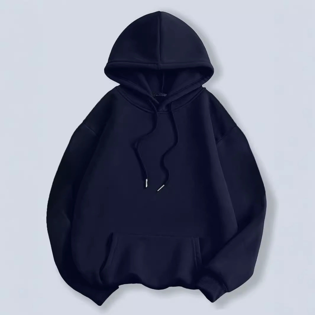 Women's Casual Printed Loose Hooded Sweatshirt