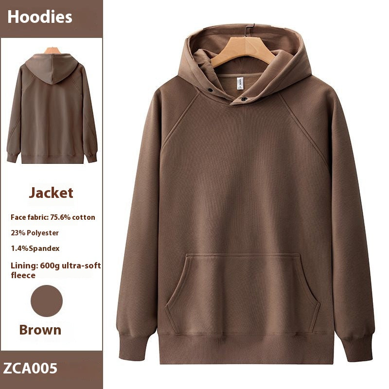 Men's Fleece Drop Shoulder Winter Hoodie