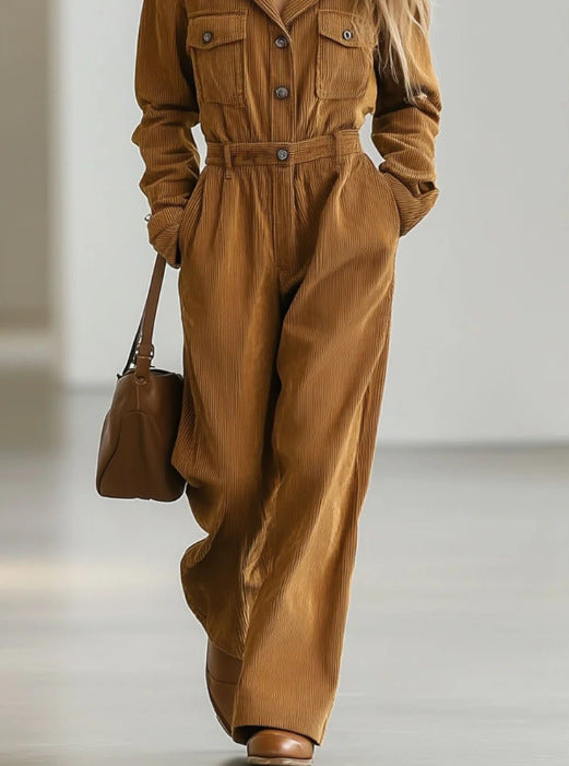 Solid Color Streetwear Utility Overalls