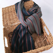 Lengthened Blue Cotton Scarf for Men