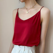 Satin Vest for Women, All-Matching Solid Colors