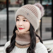 Warm Winter Cap Scarf Set