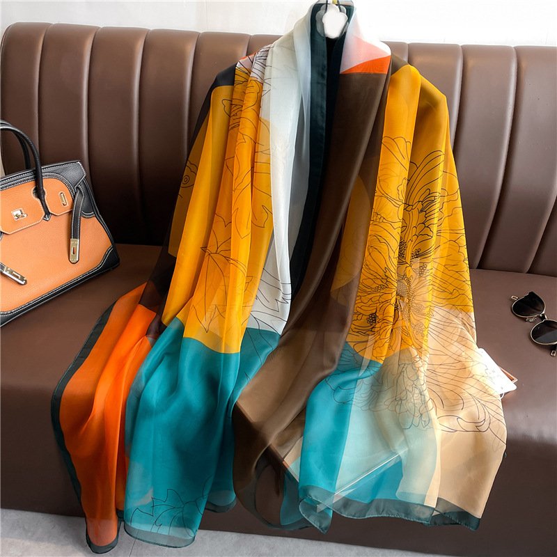 Add a Pop of Color with Our Artificial Silk Scarf