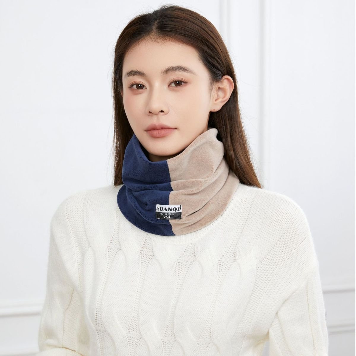 Men's Cold-Proof Fleece Lined Scarf