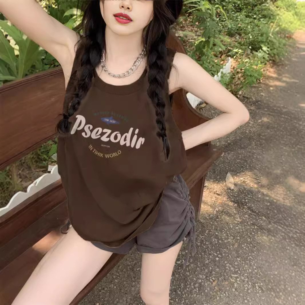 Loose Fit Sleeveless Tank Top for Women