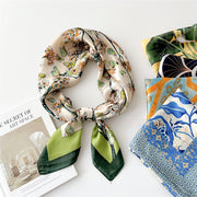 Versatile Small Square Scarf for Women - Spring & Autumn Fashion Hair Tie