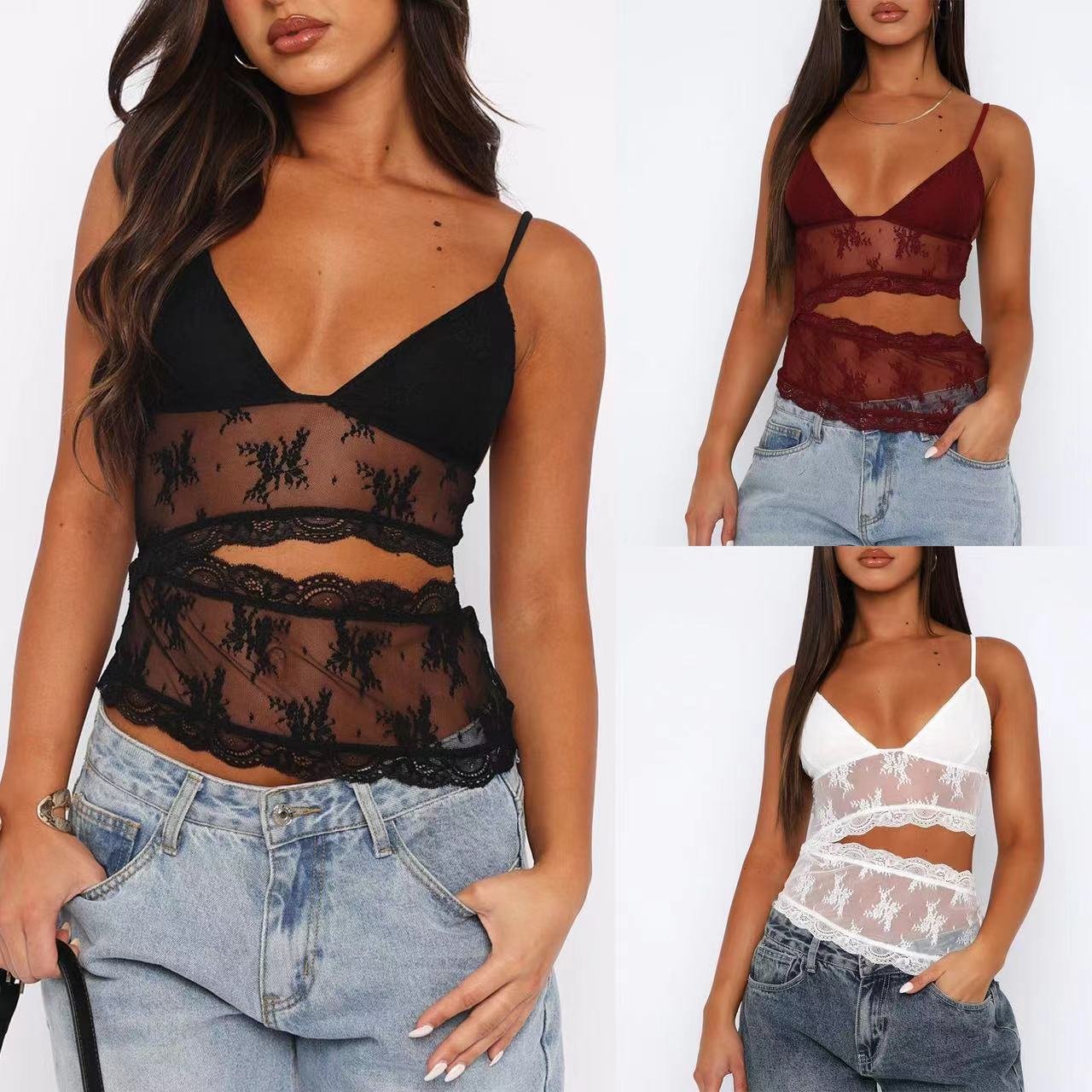 Candy Color Bralette Tank Top Vest for Women