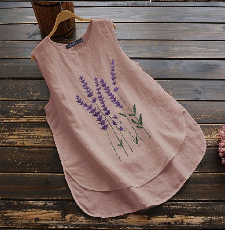 Casual Summer Vest for Women - Cotton & Linen Blend