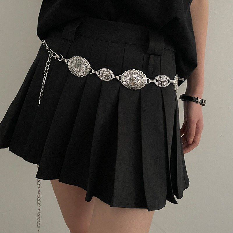 Ethnic Waist Chain Belt with Lobster Buckle