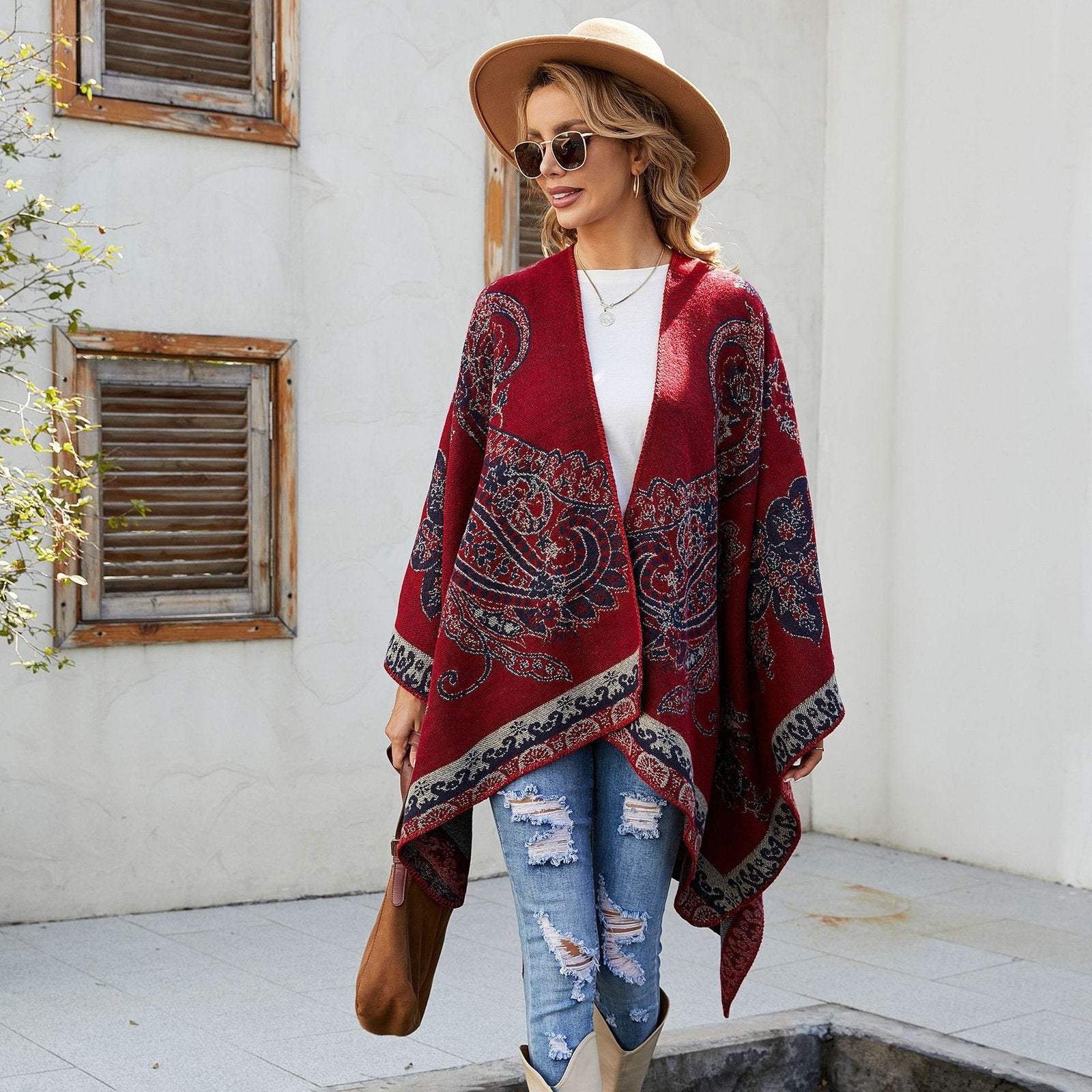 Elegant Plaid Shawl for Winter