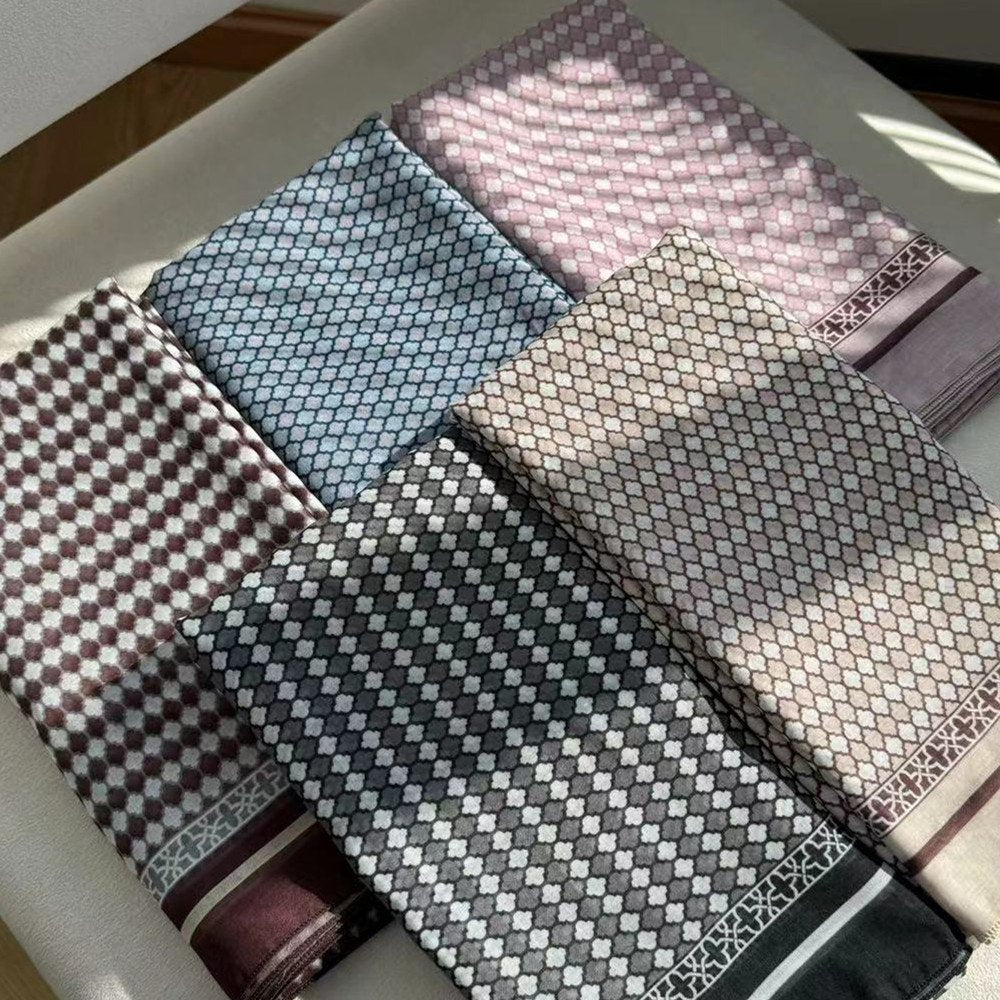 Cozy Plaid Headcloth for Women