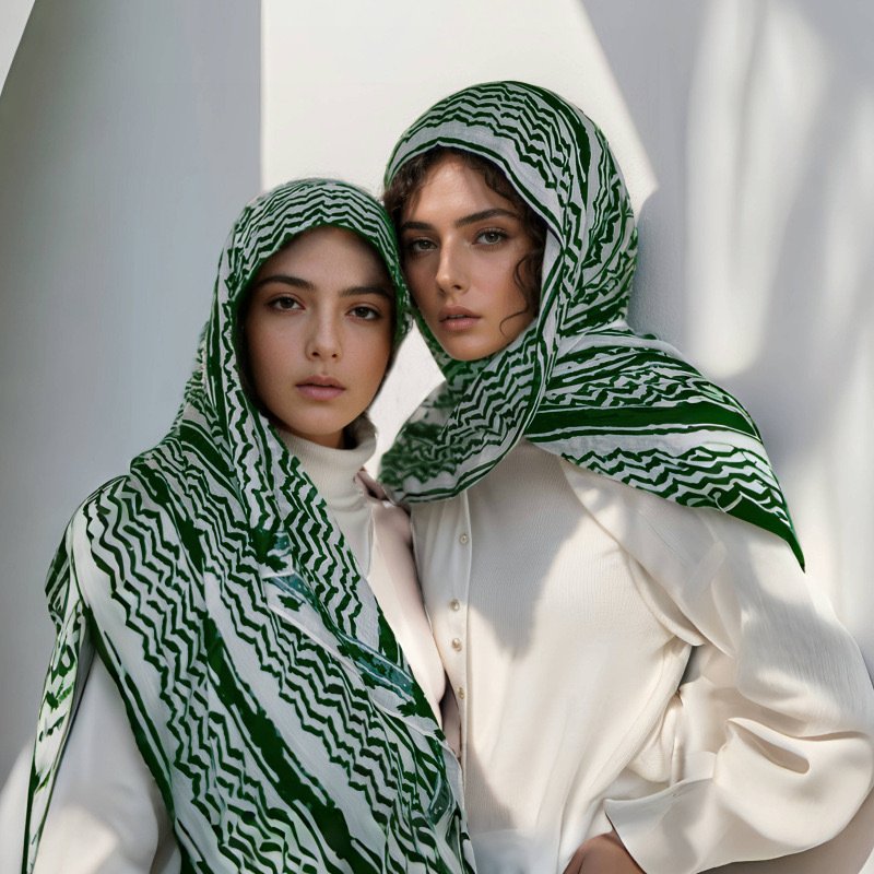 Add a Pop of Color with Striped Satin Scarf