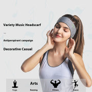 Wireless Sports Headband with Bluetooth, Sweat-Absorbent, and Sun Protection
