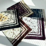 Floral Print Cotton Scarf for Women