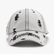 Men's Adjustable Letter Print Embroidery Baseball Cap