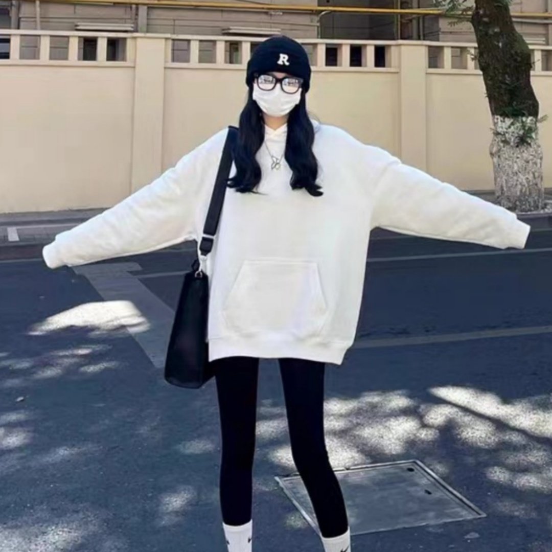 Cozy Hooded Couple Coat for Women - Loose Fit