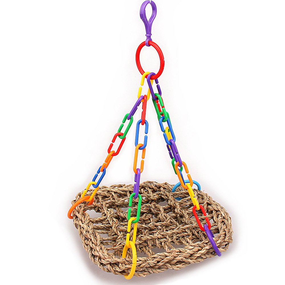 Bird Grass Net Parrot Swing Hammock