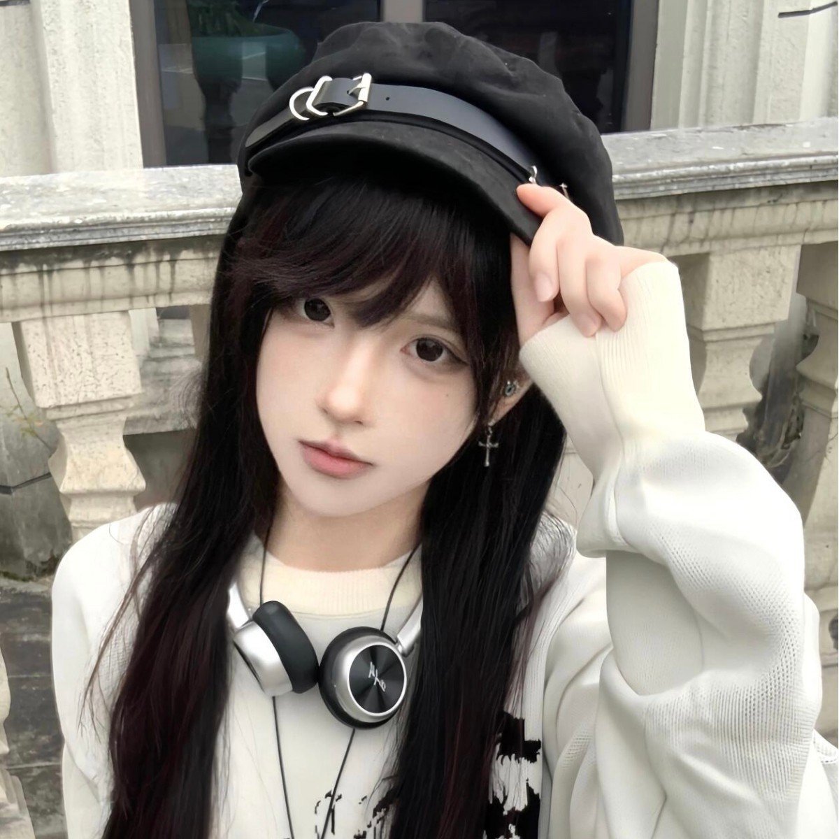 Cute Cross Beret Hat