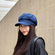 Navy Denim Sun Cap