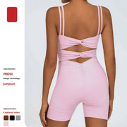 Quick-Drying Cross One-Piece Shorts for Women