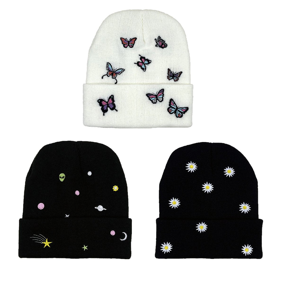 Warm Embroidered Hat
