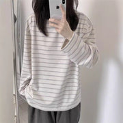 Women's Striped Long-sleeved Tee