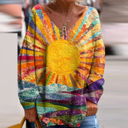 Cozy 3D Digital Printing Pullover Sweater