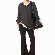Loose Retro Texture Hoodie for Women
