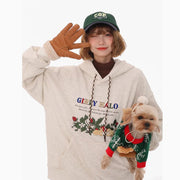 Cozy Retro Hoodie for Women - Grey