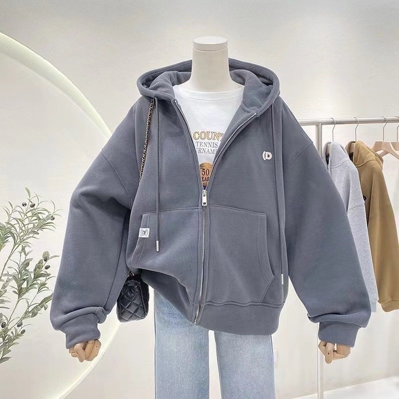 Women's Autumn Winter Hooded Sweater, Simple & Cozy