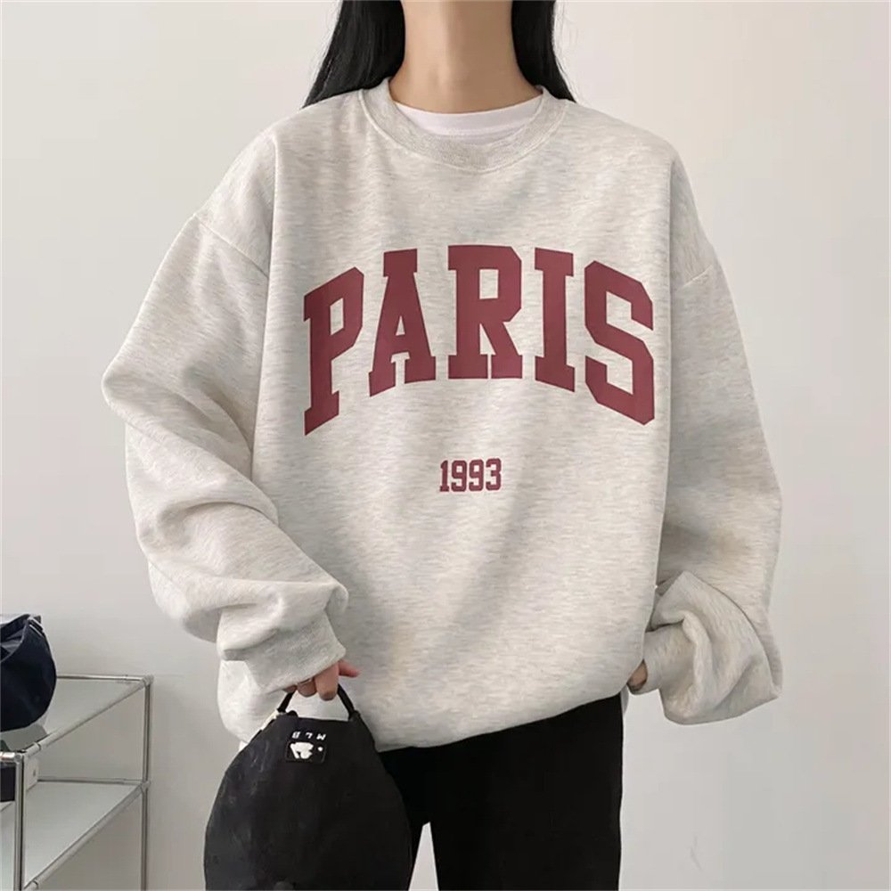 Cozy Long-sleeved Letter Sweater for Women