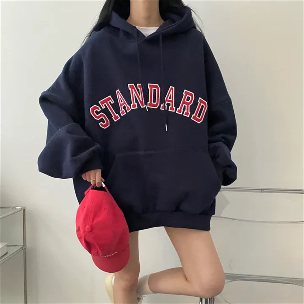Cozy Letter Fleece Top for Women