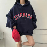 Cozy Letter Fleece Top for Women