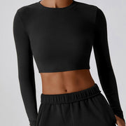 Women's Yoga Top for Navel Slimming & Breathability