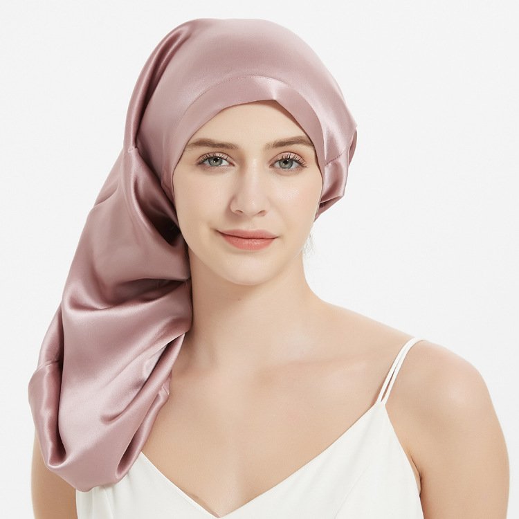 Silk Lace-up Nightcap for Women - Sleep in Style