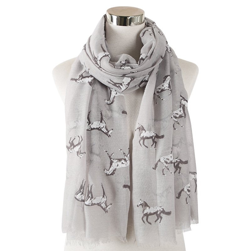 Warm Animal Print Scarf