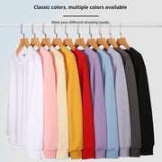 Couple's Solid Color Hoodie - Loose Fit Pullover