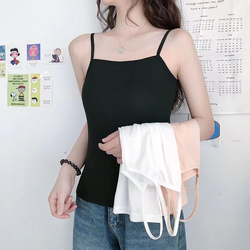 Comfortable Solid Color Sling Vest for Women
