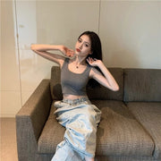 Summer Midriff-Baring Camisole for Women