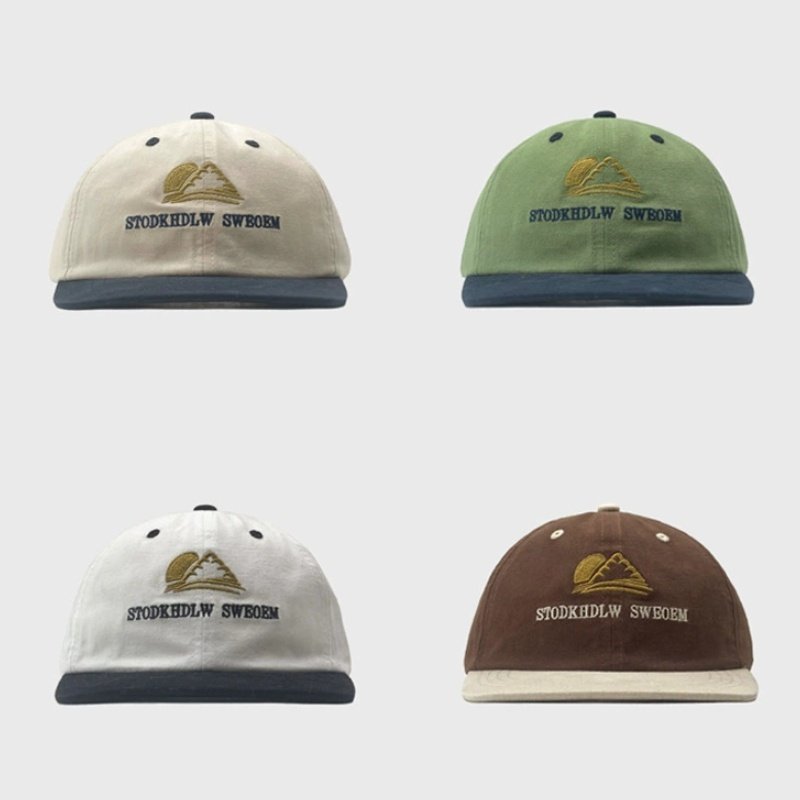 Soft Contrast Color Embroidered Cap for Men & Women