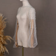 Pearl Mesh Wedding Oversleeves for Women
