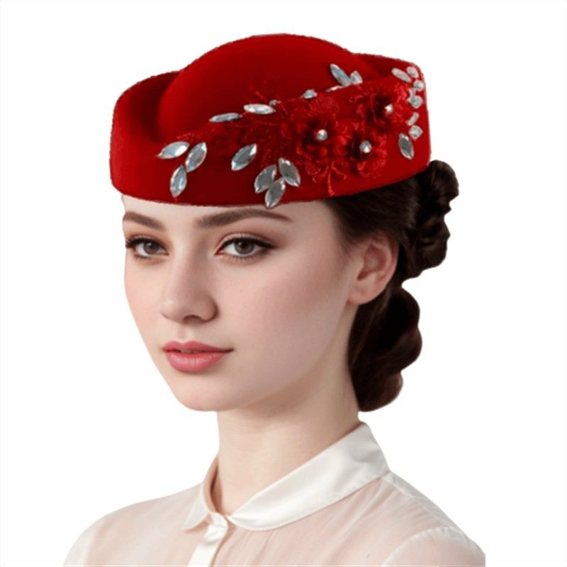 Retro Felt Tam-o'-shanter Hats for Women