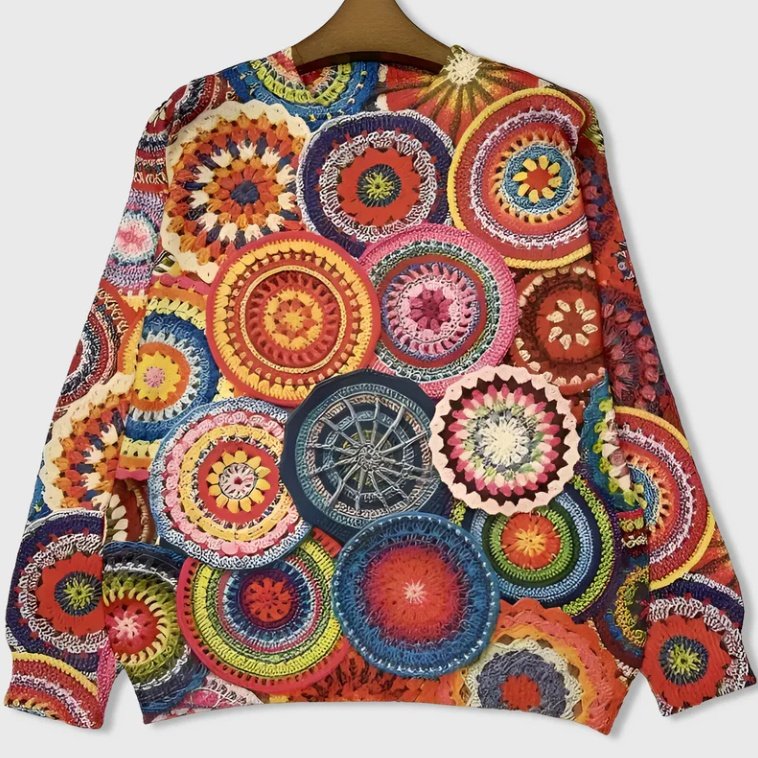 Cozy Chinese Knit Sweater for Women