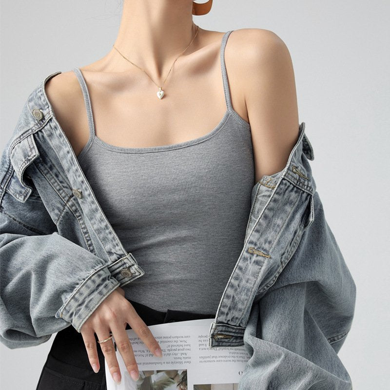Breast Support Cami Tops for Women - High Elasticity & Comfortable
